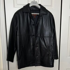 Danier Black Leather Coat